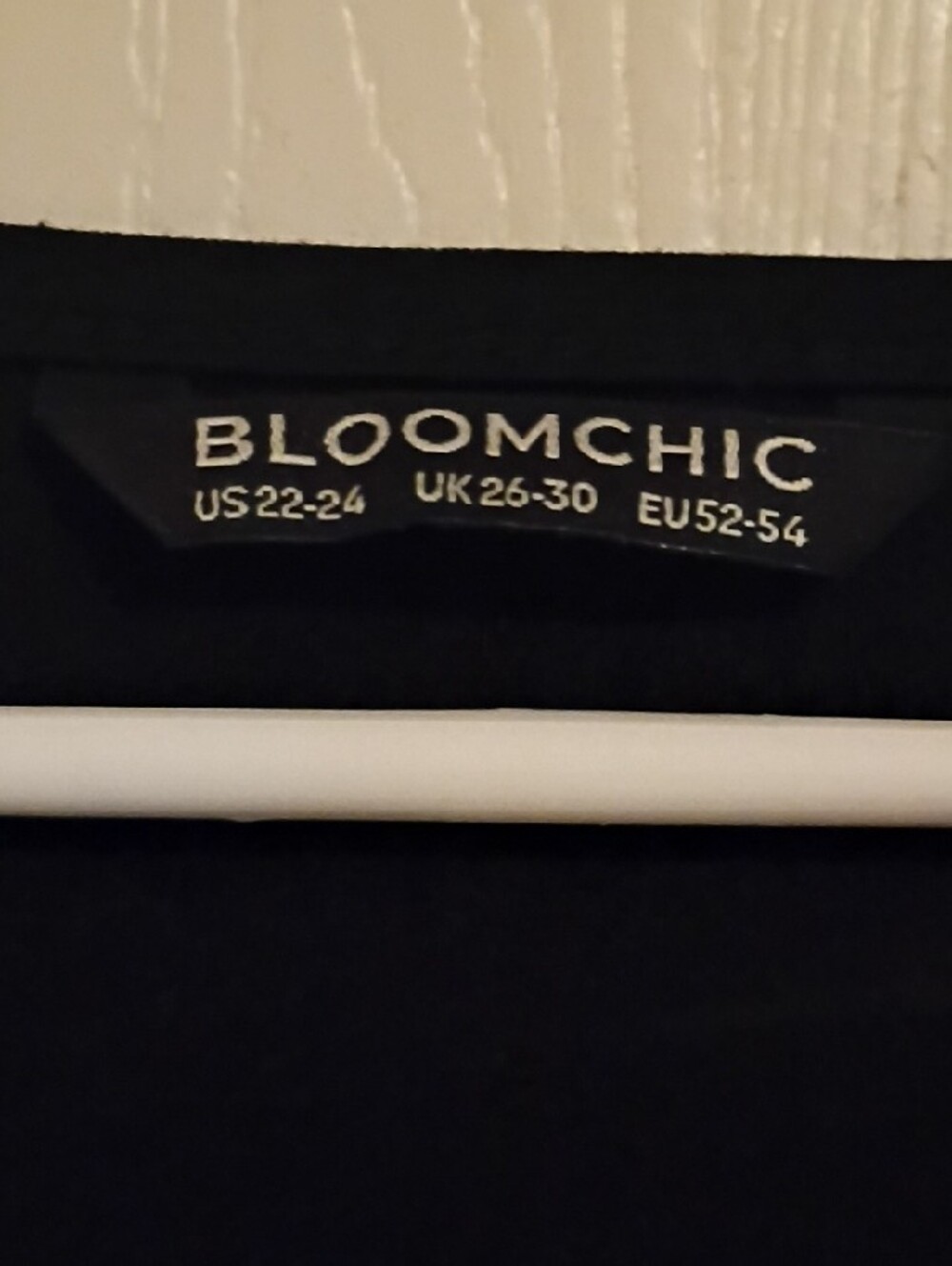 BloomChic Black Tunic with Floral Dolman Sleeves and Lace Trim - Picture 3 of 6